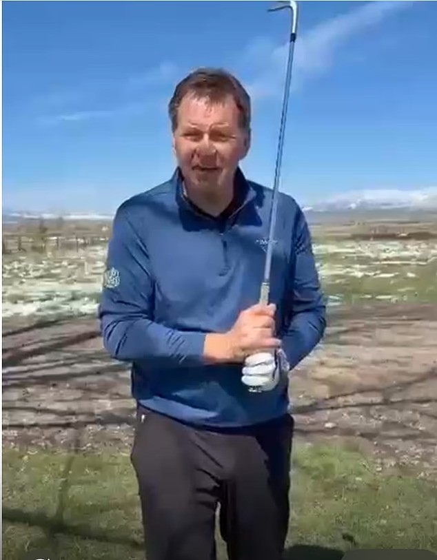sir nick, winner of six majors tournament in aid of cancer